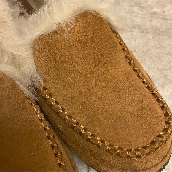 COLUMBIA W BIG SKY MOC WOMEN'S suede SLIPPER woman unisex SIZE 9 - Picture 3 of 11